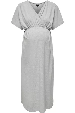 ONLY Dames Lange jurken - Regular Fit V-hals Lange Jurk