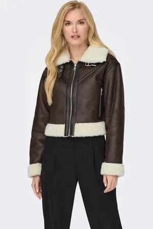 ONLY Onlbetty Biker Jas Met Leer-look