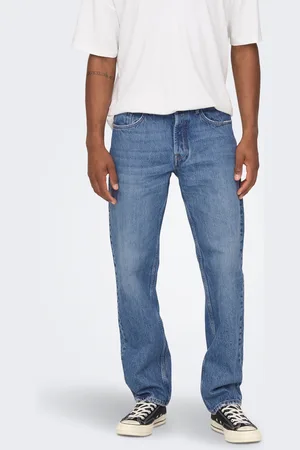 Only & Sons Onsedge Mid Waist Straight Fit Jeans