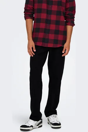 Only & Sons Onsedge Mid Waist Straight Fit Jeans