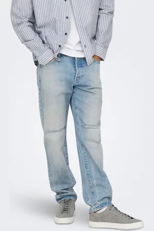 Only & Sons Onsedge Mid Waist Straight Fit Jeans