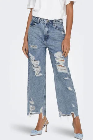 ONLY Onldad High Waist Straight Fit Jeans