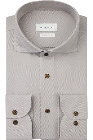 Profuomo Japanese Knitted Heren Overhemd LM