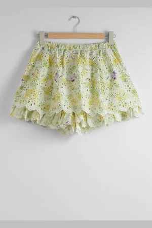 & OTHER STORIES Layered Scallop Shorts