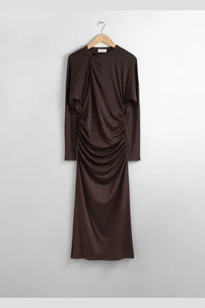 & OTHER STORIES Draped Midi Dress