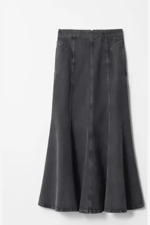 & OTHER STORIES Pleated Denim Maxi Skirt