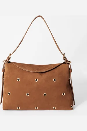 & OTHER STORIES Eyelet-Embellished Suede Bag