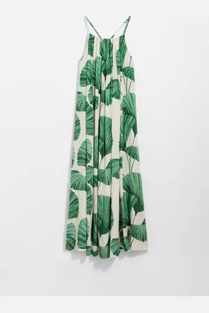 & OTHER STORIES Pleated Halterneck Maxi Dress