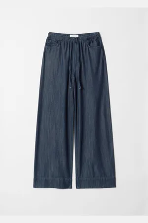 & OTHER STORIES Wide-Leg Drawstring Jeans