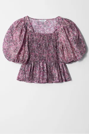 & OTHER STORIES Smocked Puff-Sleeve Blouse