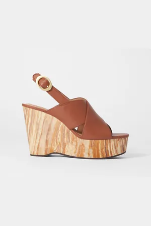 & OTHER STORIES Leather Platform Wedge Sandals