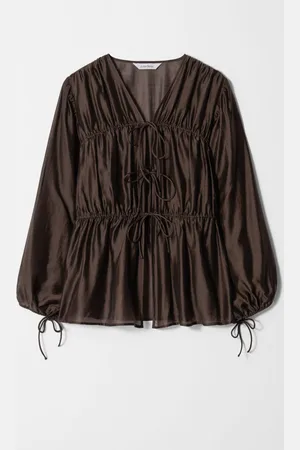 & OTHER STORIES Ruched Drawstring Blouse
