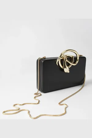& OTHER STORIES Snake Embellished Clutch