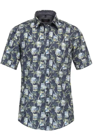 Casa Moda Casual Overhemd Korte mouw
