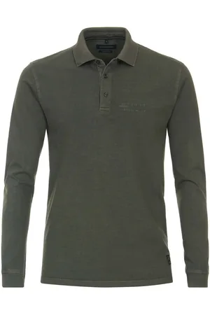 Casa Moda Poloshirt lange mouw , Effen