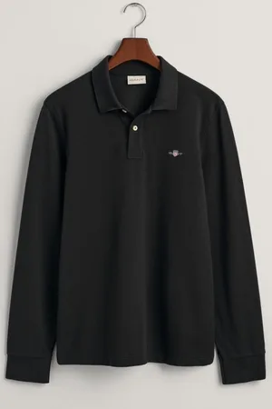 GANT Shield Poloshirt lange mouw , Effen