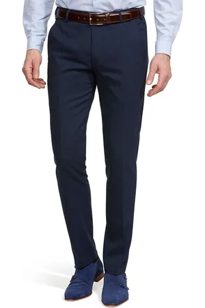 Meyer Super 100 Linnen broek , Effen