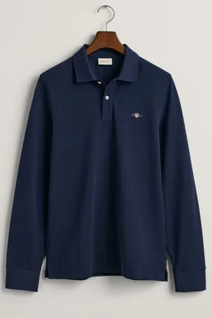 GANT Shield Poloshirt lange mouw , Effen
