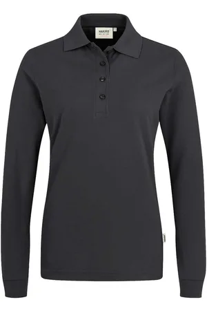 HAKRO 215 Poloshirt lange mouw , Effen