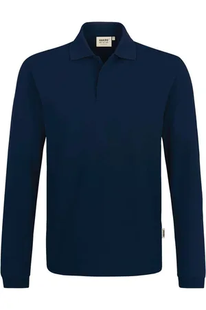 HAKRO 821 Poloshirt lange mouw , Effen