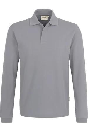 HAKRO 821 Poloshirt lange mouw , Effen