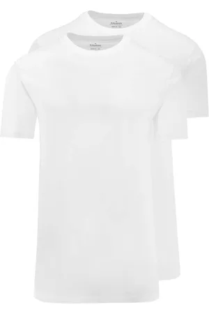 Ragman T-Shirt ronde hals Dubbel pak , Effen