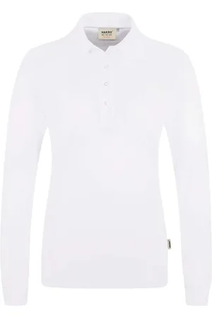 HAKRO 215 Dames poloshirt met lange mouwen , Effen