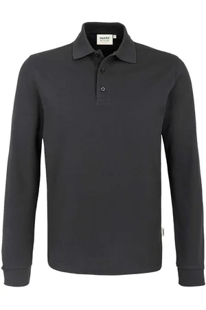 HAKRO Poloshirt lange mouw , Effen