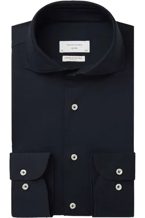 Profuomo Sky Blue Jersey shirt , Effen