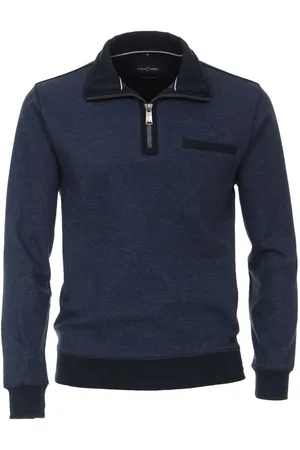 Casa Moda Casual Half-Zip Sweater , Motief