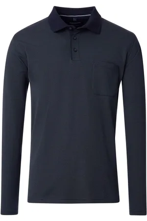 Casa Moda Poloshirt lange mouw , Motief