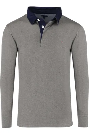 GANT Poloshirt lange mouw , Effen