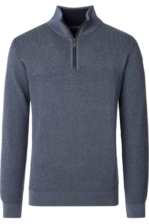 Casa Moda Casual Half-Zip Sweater , Effen