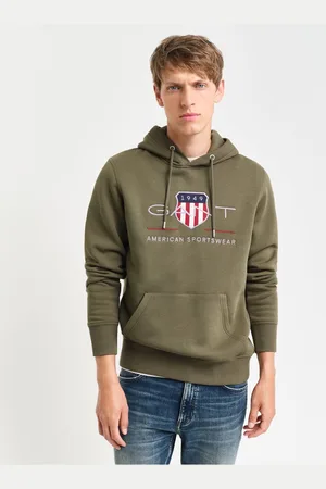 GANT Shield Hooded Sweatshirt , Effen