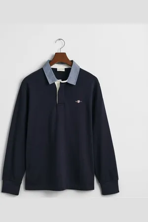 GANT Poloshirt lange mouw , Effen
