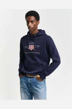 GANT Shield Hooded Sweatshirt , Effen