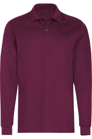 Trigema Poloshirt lange mouw , Effen