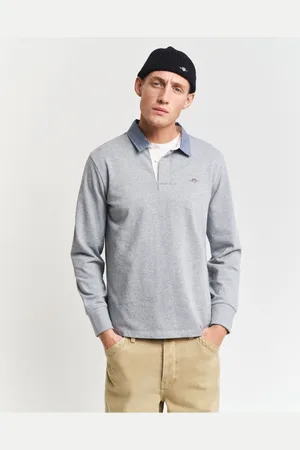 GANT Poloshirt lange mouw , Effen