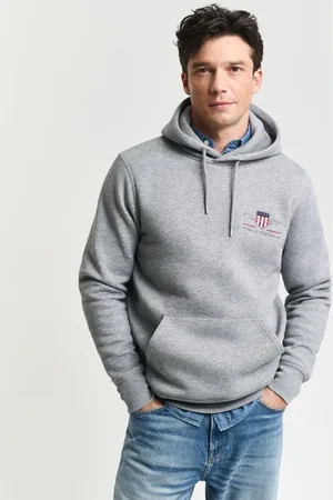 GANT Shield Hooded Sweatshirt , Effen