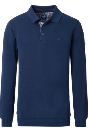 Redmond Poloshirt lange mouw , Effen
