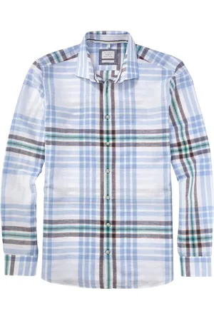 Olymp Level Five Smart Casual Overhemd , Geruit
