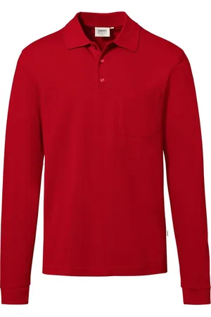 HAKRO Poloshirt lange mouw , Effen
