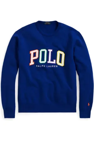 Ralph Lauren Sweater ronde hals geprint katoen Big&Tall