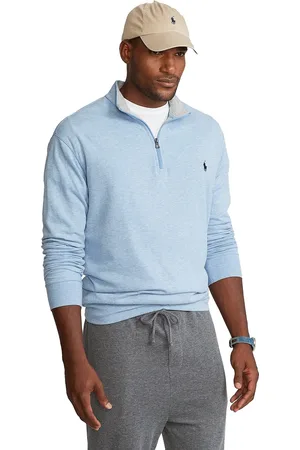 Ralph Lauren Big&Tall sweater blauw gemeleerd