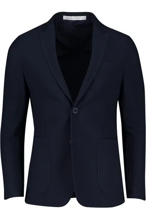 Born with Appetite Colbert effen slim fit met borstzak