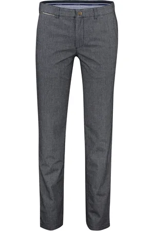 COM4 Katoenen broek geruit normale fit