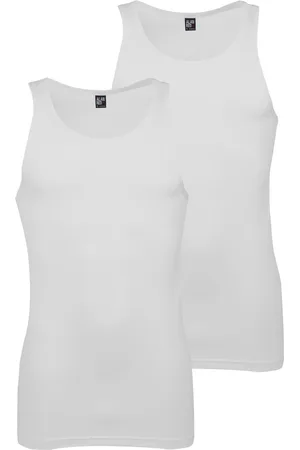 Alan Red Singlet aanbieding effen katoen 2-pack