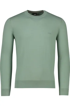 HUGO BOSS BOSS Black groene trui katoen