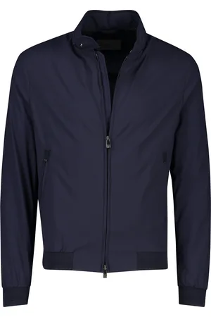 corneliani Navy zomerjas waterafstotend polyester