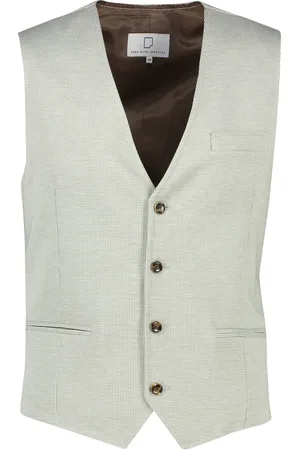 Born with Appetite Groene gilet geprint normale fit